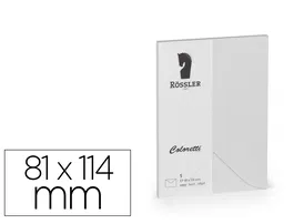 Rossler Coloretti Sobre C7 Gris Claro 81x114 mm Pack 5 Unidades