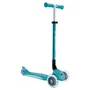 Patinete plegable de 3 ruedas - GLOBBER - PRIMO PLEGABLE PLUS LIGHTS - Azul agua - Ruedas luminosas - 2 a 9 años - 50 Kg