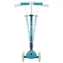 Patinete plegable de 3 ruedas - GLOBBER - PRIMO PLEGABLE PLUS LIGHTS - Azul agua - Ruedas luminosas - 2 a 9 años - 50 Kg