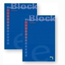 Pacsa Bloc Examen A4 60 gr 4x4 mm Encolado (Set de 10) (Set de 10)