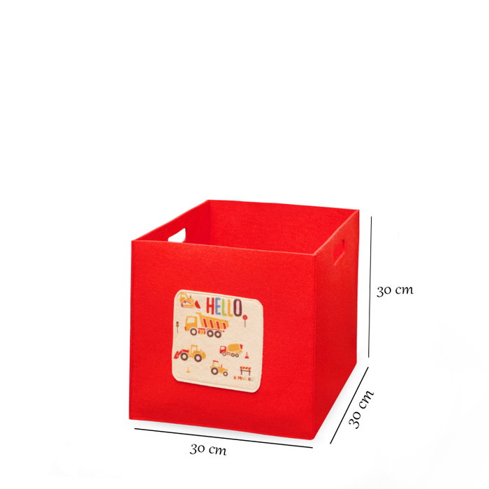 Aberto Design 6252 Organizador de Escritorio de Fieltro Rojo con Compartimentos Amplios para Oficina y Hogar