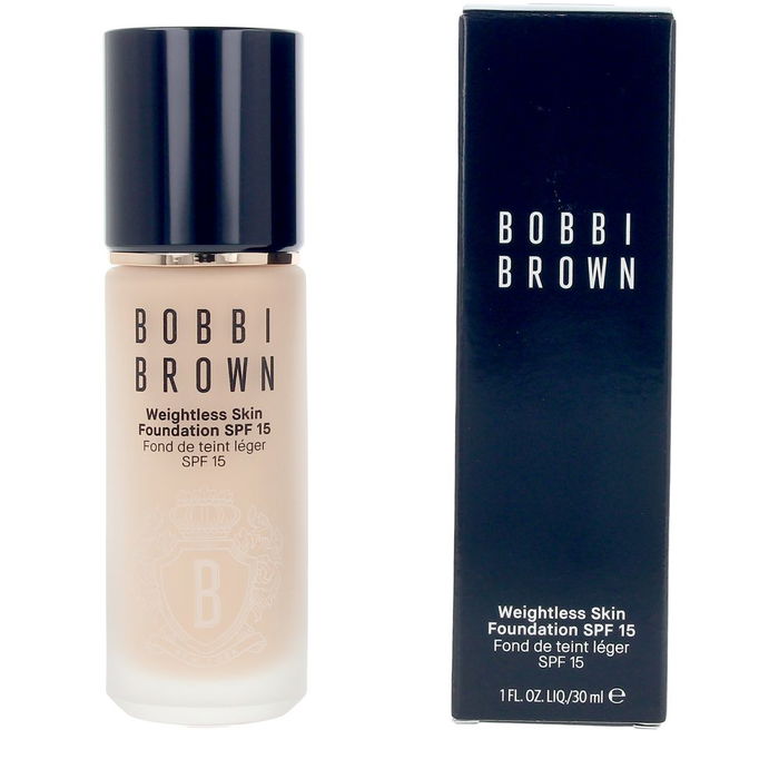 Bobbi Brown WEIGHTLESS SKIN foundation SPF15 #Neutral Sand 30 ml Base de Larga Duración, Acabado Mate, Hidratación y Control del Brillo