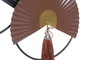 DKD Home Decor Figura de Hierro Oriental Charm Negro y Terracota 39x9x43,5 cm