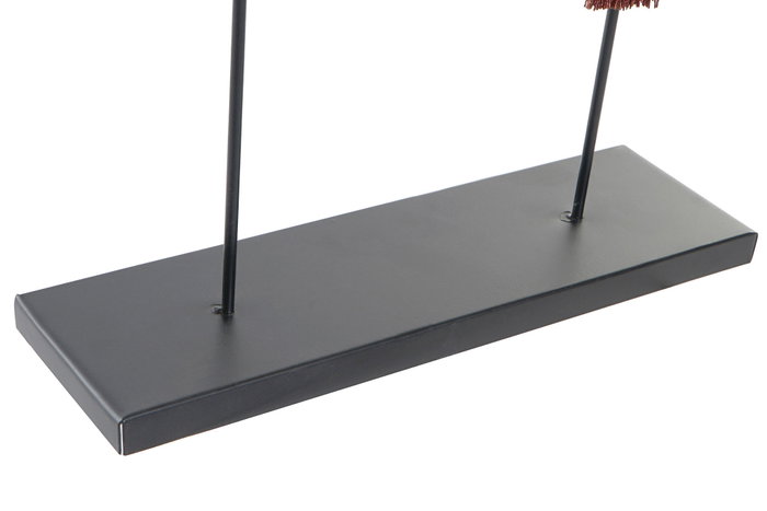 DKD Home Decor Figura de Hierro Oriental Charm Negro y Terracota 39x9x43,5 cm DKD Home Decor Figura de Hierro Oriental Charm Negro y Terracota 39x9x43,5 cm