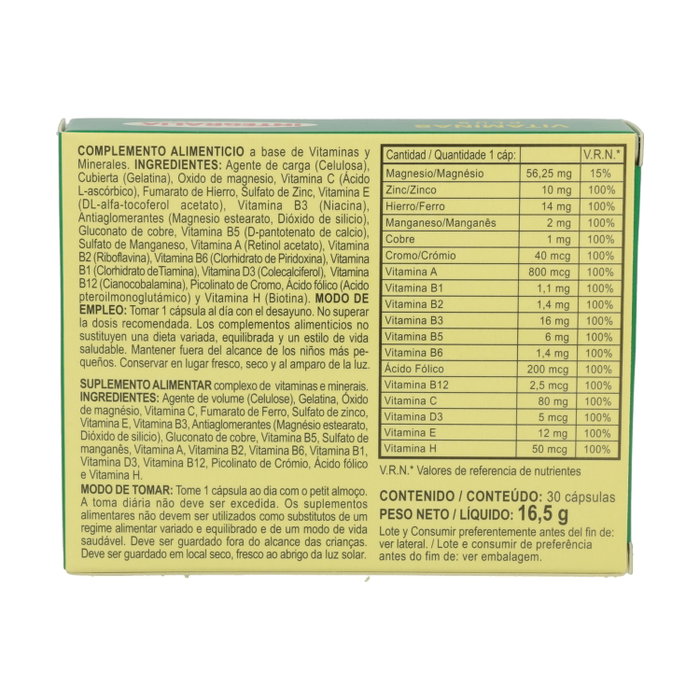 Integralia Vitaminas Plus 30 cápsulas