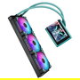 ASUS ROG RYUO IV 360 ARGB Hatsune Miku Edition - Sistema de Refrigeración Líquida Todo en Uno (AIO) para CPU, Negro/Turquesa