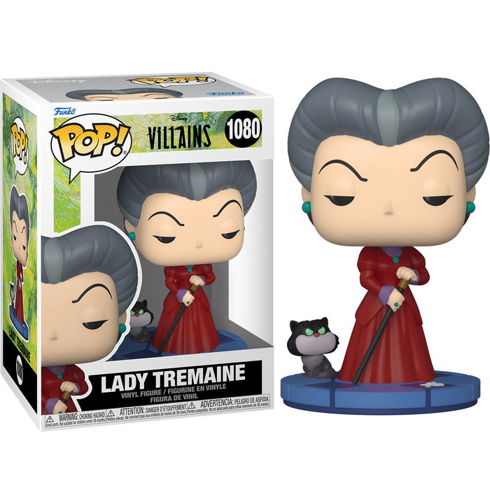 Funko Figura POP Disney Villains Lady Tremaine Vinilo 9cm Caja Regalo