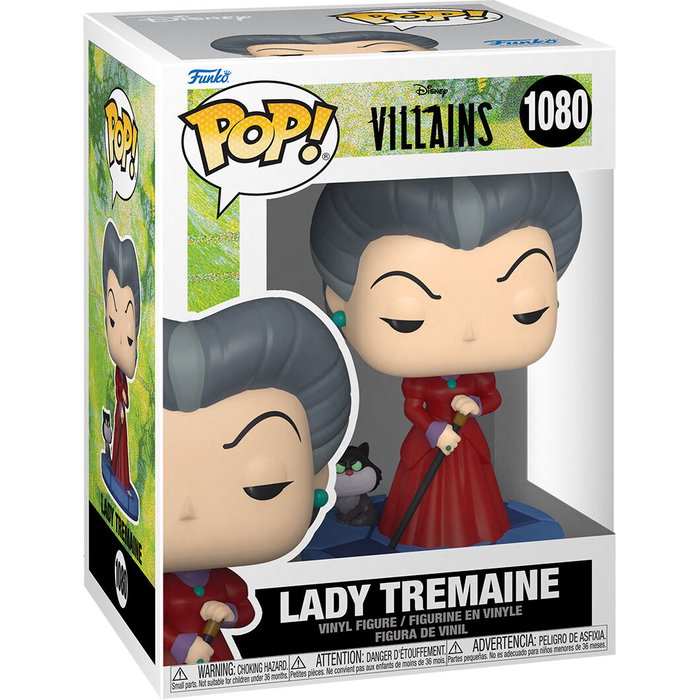 Funko Figura POP Disney Villains Lady Tremaine Vinilo 9cm Caja Regalo