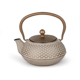 Bredemeijer Jiangxi Tetera de Hierro Fundido Beige con Filtro 0.7L