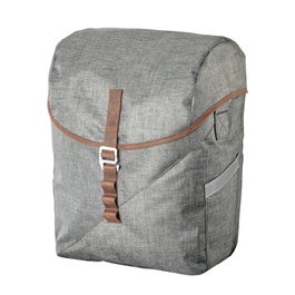 Racktime Bolsa lateral MIA 2.0 - Tejido repelente al agua, cierre con correa de piel y gancho de aluminio, 31x40x16 cm, 17,5 L
