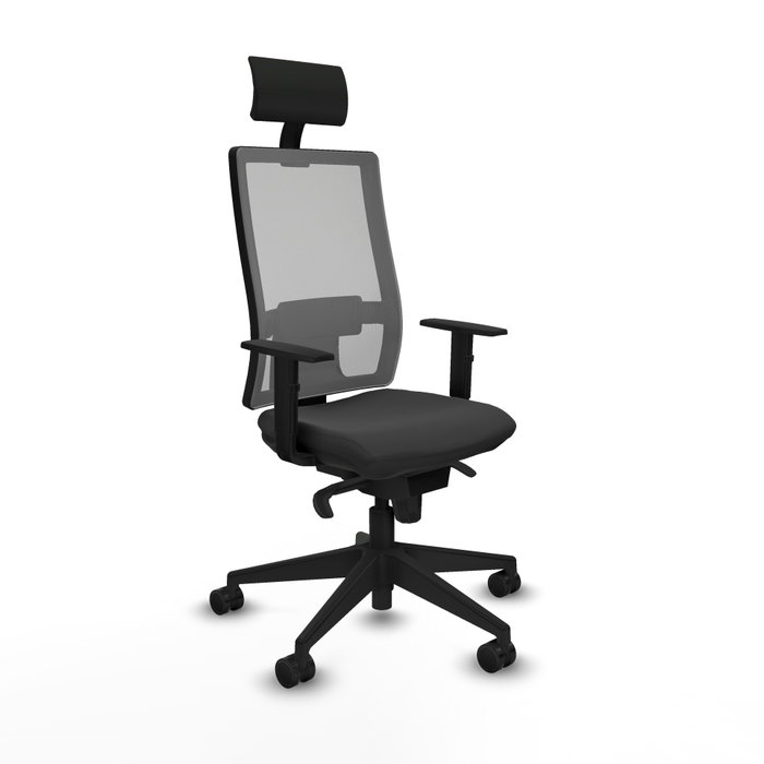 PIQUERAS Y CRESPO Silla de oficina Horna con mecanismo Sincro, Gris PIQUERAS Y CRESPO Silla de oficina Horna con mecanismo Sincro, Gris