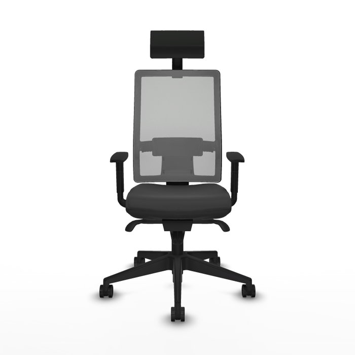PIQUERAS Y CRESPO Silla de oficina Horna con mecanismo Sincro, Gris PIQUERAS Y CRESPO Silla de oficina Horna con mecanismo Sincro, Gris
