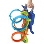 Mattel Hot Wheels Action HXR70 Pista de Coches con 4 Loopings y Zona de Choque para Niños +5 Años