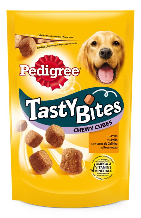 Pedigree Tasty Bites Chewy Cubes Aves 6x130g Pedigree Tasty Bites Chewy Cubes Aves 6x130g