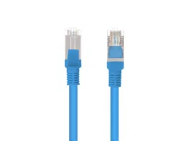 Lanberg Cable de Red Apantallado PCF5-10CC-0050-B, RJ45 a RJ45, FTP Cat 5e, 0.5m, Azul - 1 Pieza
