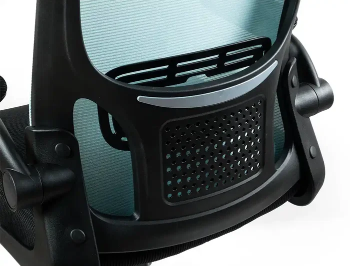 Q-connect Silla de Oficina Alba Malla Base Metálica Ruedas Premium Negro Azul Altura Máx 1110 mm Ancho 610 mm Profundidad 580 mm