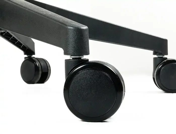 Q-connect Silla de Oficina Alba Malla Base Metálica Ruedas Premium Negro Azul Altura Máx 1110 mm Ancho 610 mm Profundidad 580 mm