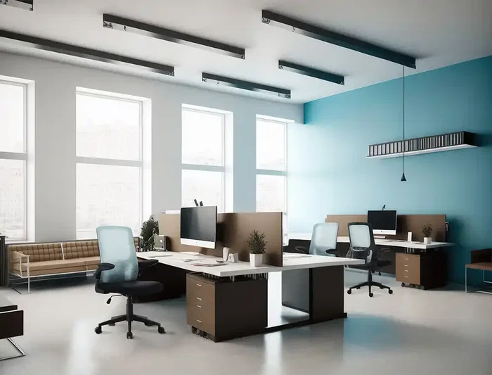 Q-connect Silla de Oficina Alba Malla Base Metálica Ruedas Premium Negro Azul Altura Máx 1110 mm Ancho 610 mm Profundidad 580 mm