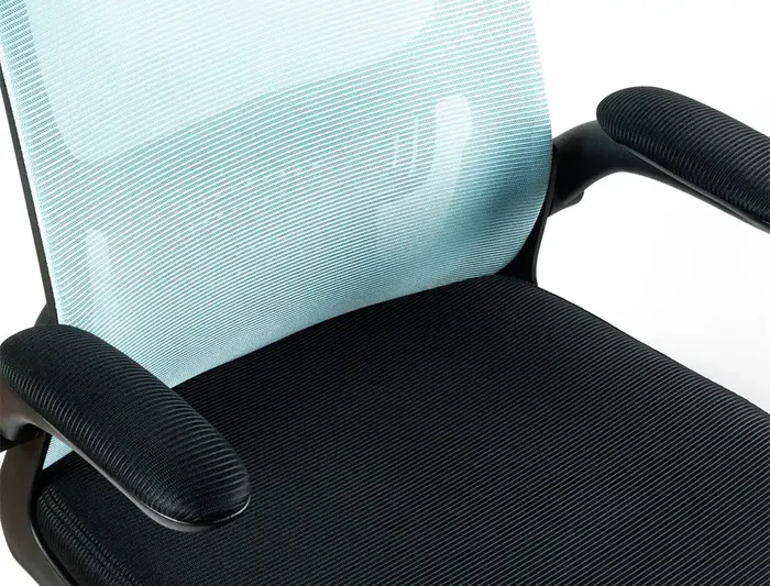 Q-connect Silla de Oficina Alba Malla Base Metálica Ruedas Premium Negro Azul Altura Máx 1110 mm Ancho 610 mm Profundidad 580 mm