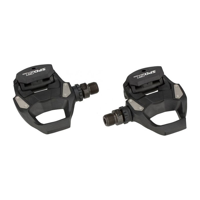 Shimano Pedales de carretera SPD-SL RS500 negros con calas SM-SH11 incluidas Shimano Pedales de carretera SPD-SL RS500 negros con calas SM-SH11 incluidas