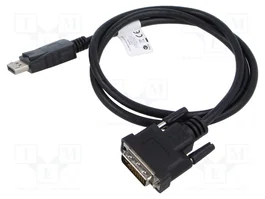 LANBERG Cable DisplayPort a DVI-D (24+1) Full HD 1080p, 1m
