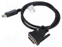 LANBERG Cable DisplayPort a DVI-D (24+1) Full HD 1080p, 1m