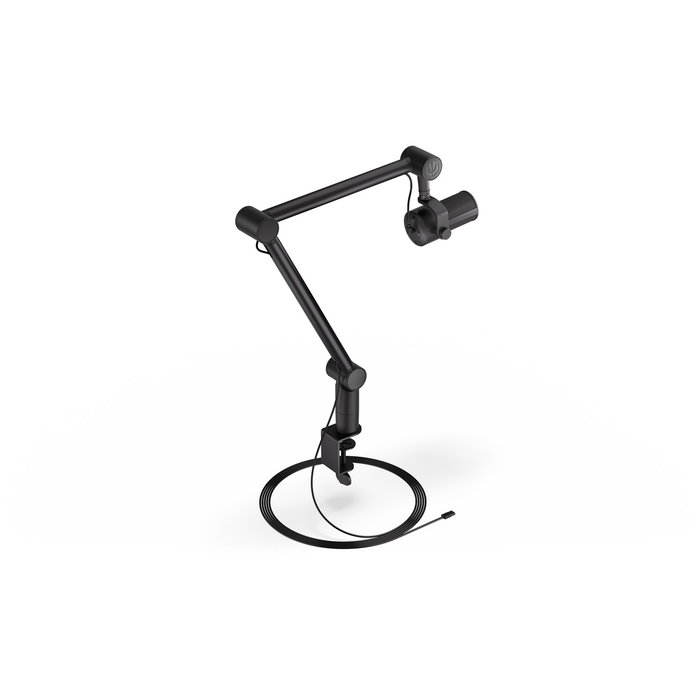 Endorfy Solum Studio Micrófono Condensador para PC USB con Jack 3.5 mm, 24-bit 96 kHz, Negro, Incluye Paravientos y Soporte
