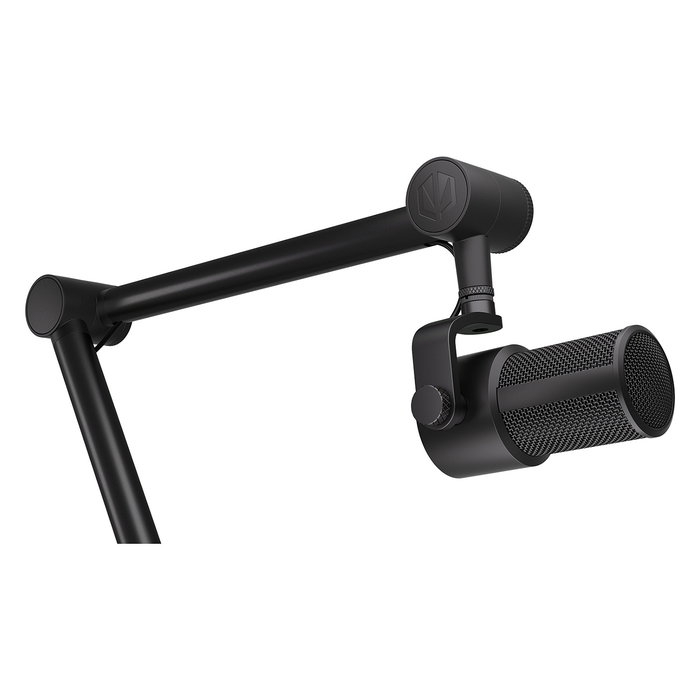 Endorfy Solum Studio Micrófono Condensador para PC USB con Jack 3.5 mm, 24-bit 96 kHz, Negro, Incluye Paravientos y Soporte