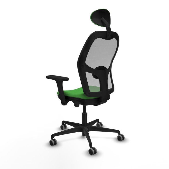 PIQUERAS Y CRESPO Silla de oficina Jorquera con mecanismo Sincro/Traslack, Tela Verde y Malla Gris PIQUERAS Y CRESPO Silla de oficina Jorquera con mecanismo Sincro/Traslack, Tela Verde y Malla Gris