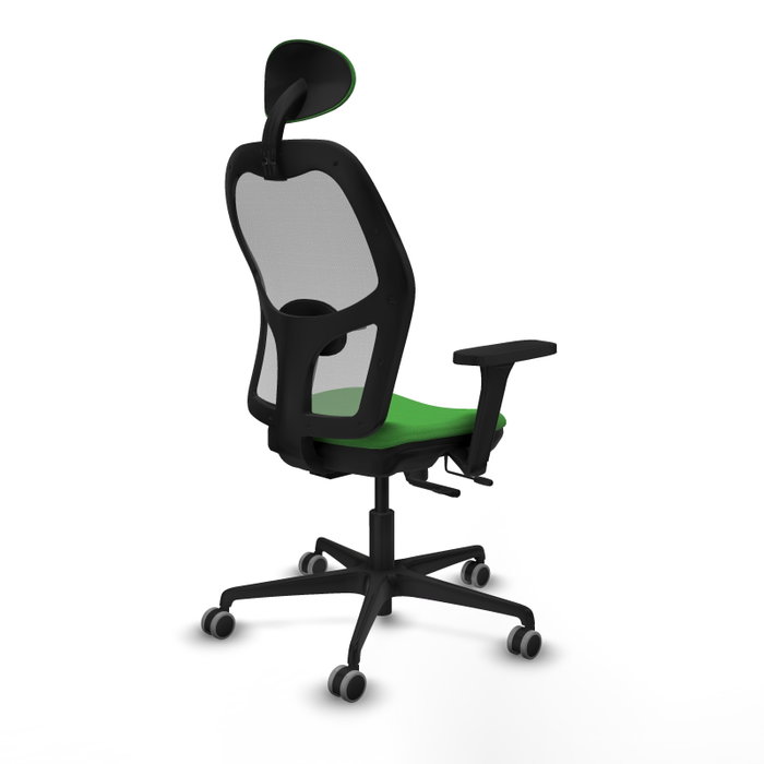 PIQUERAS Y CRESPO Silla de oficina Jorquera con mecanismo Sincro/Traslack, Tela Verde y Malla Gris PIQUERAS Y CRESPO Silla de oficina Jorquera con mecanismo Sincro/Traslack, Tela Verde y Malla Gris