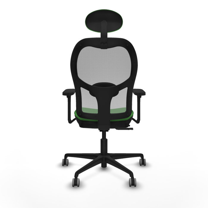 PIQUERAS Y CRESPO Silla de oficina Jorquera con mecanismo Sincro/Traslack, Tela Verde y Malla Gris PIQUERAS Y CRESPO Silla de oficina Jorquera con mecanismo Sincro/Traslack, Tela Verde y Malla Gris