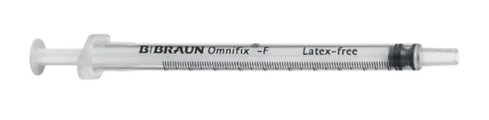 B. Braun Jeringa Omnifix F 1ml con Aguja 25G 100U B. Braun Jeringa Omnifix F 1ml con Aguja 25G 100U