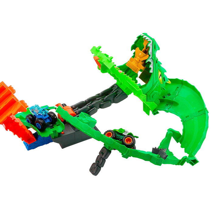 Hot Wheels Monster Trucks Sharks vs Dinos Dragon Destruction Hot Wheels Monster Trucks Sharks vs Dinos Dragon Destruction