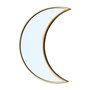 Home Deco Factory Espejos Luna Juego de 5 Espejos, Colección Mirage, Polipropileno y Vidrio con Acabado Mate Dorado