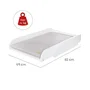 Roba ROB4005317325064 Cambiador con Colchón para Cuna - Blanco / Gris