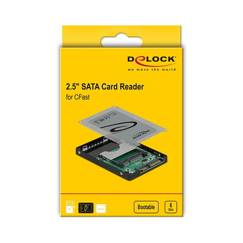 DeLOCK 91750 Lector de tarjetas SATA para CFast DeLOCK 91750 Lector de tarjetas SATA para CFast