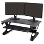 Ergotron WorkFit-TL Escritorio Elevable Silla de Pie para Ordenador, Mesa Rectangular de Acero, Negro, Capacidad Máxima 18 kg