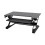 Ergotron WorkFit-TL Escritorio Elevable Silla de Pie para Ordenador, Mesa Rectangular de Acero, Negro, Capacidad Máxima 18 kg