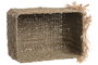 DKD Home Decor Cesta Seagrass Metal Leon Natural 32x47x36 cm