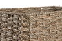 DKD Home Decor Cesta Seagrass Metal Leon Natural 32x47x36 cm