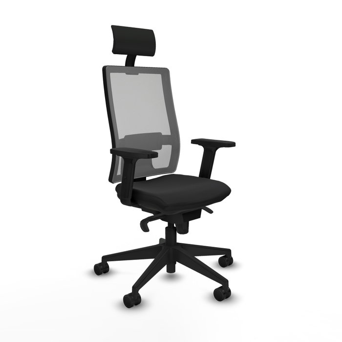 PIQUERAS Y CRESPO Silla de oficina Horna con mecanismo Sincro, Negro y Gris PIQUERAS Y CRESPO Silla de oficina Horna con mecanismo Sincro, Negro y Gris