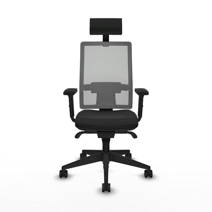 PIQUERAS Y CRESPO Silla de oficina Horna con mecanismo Sincro, Negro y Gris PIQUERAS Y CRESPO Silla de oficina Horna con mecanismo Sincro, Negro y Gris