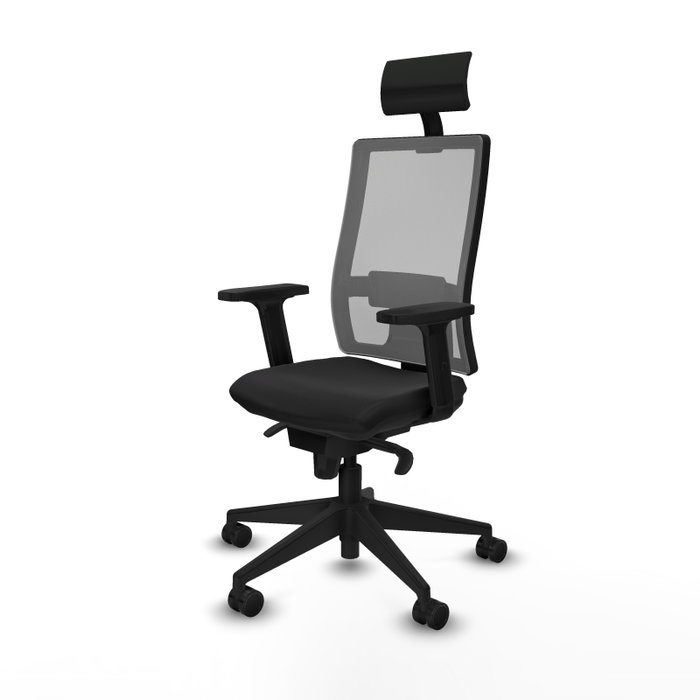 PIQUERAS Y CRESPO Silla de oficina Horna con mecanismo Sincro, Negro y Gris PIQUERAS Y CRESPO Silla de oficina Horna con mecanismo Sincro, Negro y Gris