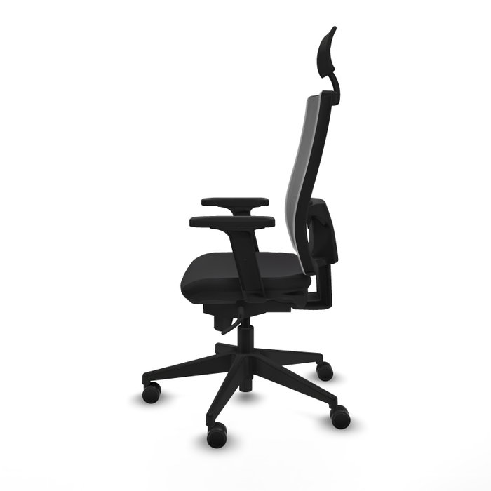 PIQUERAS Y CRESPO Silla de oficina Horna con mecanismo Sincro, Negro y Gris PIQUERAS Y CRESPO Silla de oficina Horna con mecanismo Sincro, Negro y Gris