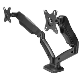 Lindy 40706 Soporte de Escritorio con Resorte de Gas para Pantalla Dual Negro