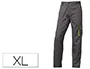 Deltaplus Pantalon de Trabajo Panostyle Gris Verde Talla XL Cintura Ajustable 5 Bolsillos 65% Poliester 35% Algodon