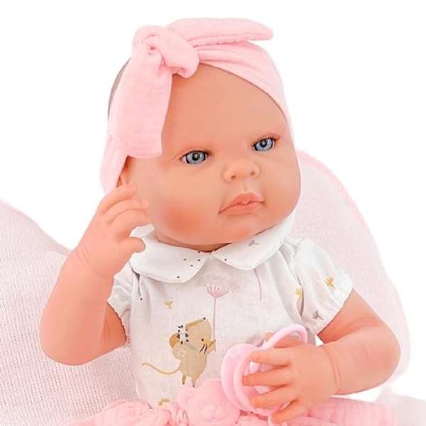 Berjuan Pololo Volantes Niña Rosa Ref: 8122-24 45 cm