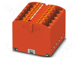 PHOENIX CONTACT PTFIX 12X2,5 RD Conector de carril rojo