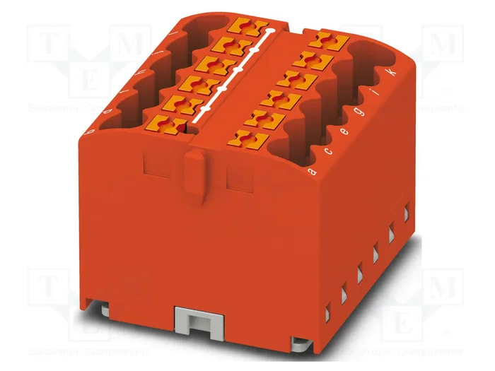 PHOENIX CONTACT PTFIX 12X2,5 RD Conector de carril rojo PHOENIX CONTACT PTFIX 12X2,5 RD Conector de carril rojo