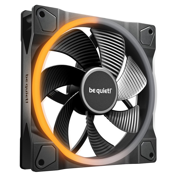 Be Quiet! Light Wings 140mm PWM Reverse Black - Ventilador PC 14 cm con Luz LED RGB, 1300 RPM, 87.3 m3/h, 4 Pines Be Quiet! Light Wings 140mm PWM Reverse Black - Ventilador PC 14 cm con Luz LED RGB, 1300 RPM, 87.3 m3/h, 4 Pines